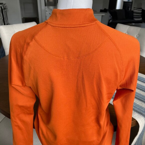 Stormtech Performance LS 1/4 Zip HiNk Lightweight Poly Top Burnt Orang Gry Sz S - Picture 6 of 12